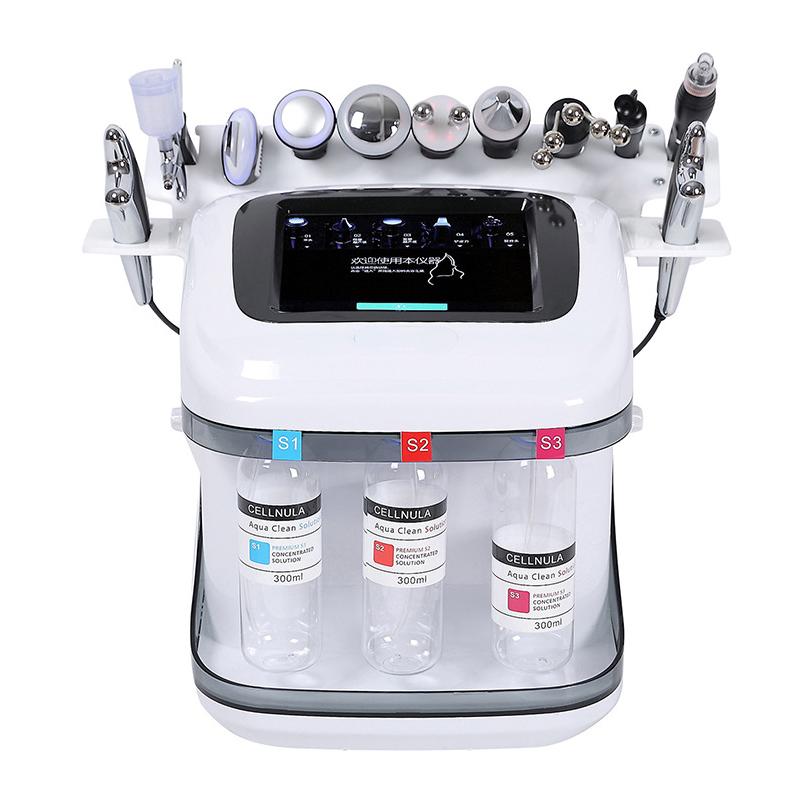 Équipement de beauté | Machine de levage du visage pour éliminer les rides du visage par pulvérisation d’oxygène Machine Hydrafacial Aque Peeling Ultrasound Scrubber Équipement de beauté Équipement de beauté