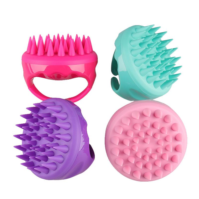 Soins capillaires et corporels | Brosse de massage du cuir chevelu pour shampooing, brosse manuelle de massage de la tête et du corps avec des poils en silicone doux pour prendre soin, exfolier et éliminer les pellicules. Soins capillaires et corporels Soins capillaires et corporels