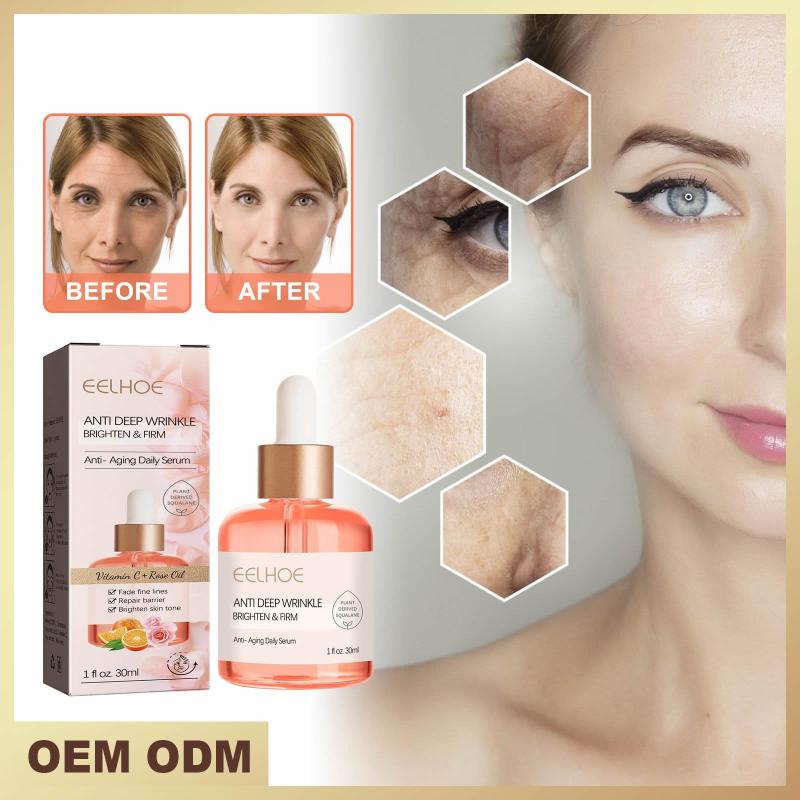 Soins personnels | Huile de rose Vc Essence anti-âge raffermissante des premières rides du front Lignes de relèvement des lignes d’expression Hydratant Sérum facial Soin du visage Levage facial Soins personnels Soins personnels