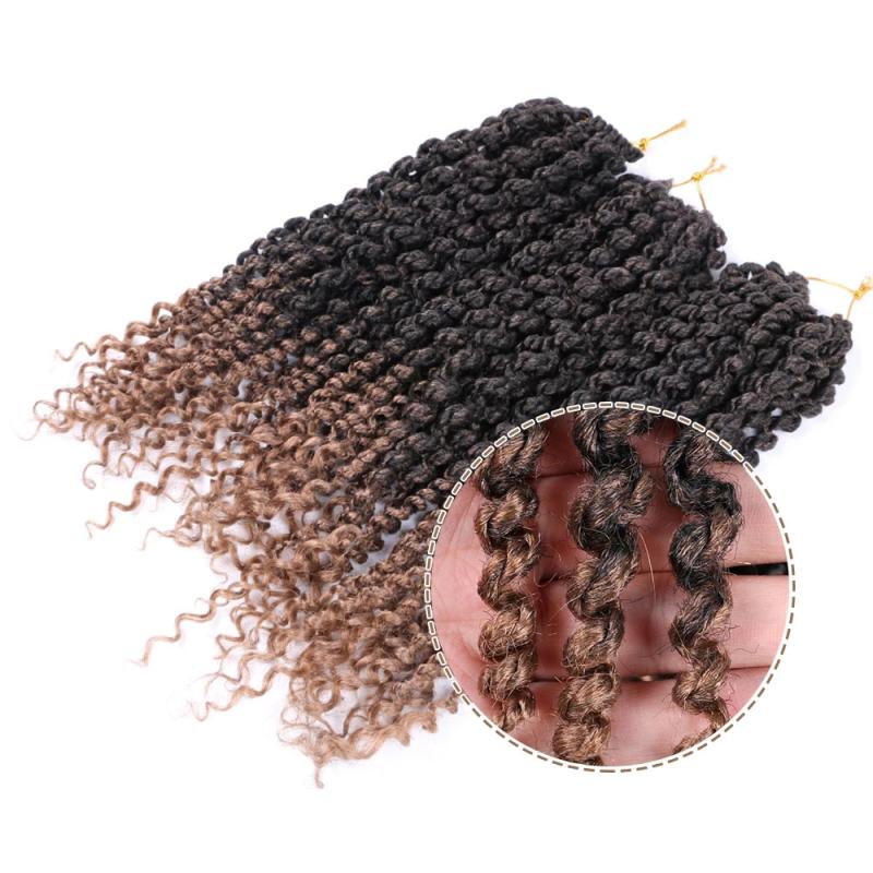 Extensions de cheveux et perruques | Extensions de cheveux en crochet Natifah Cheveux de tressage synthétiques Faux Locs Spring Twist Cheveux Bouclés Couleur 18 pouces 80G Spring Twist Cheveux Extensions de cheveux et perruques Extensions de cheveux et perruques